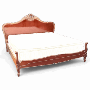 Cama king con colchón y cabecera