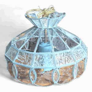 Lámpara de techo vintage en vidrio tallado