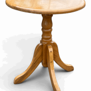 Mesa auxiliar redonda de madera