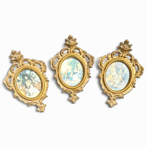 Set de Marcos Decorativos Dorados