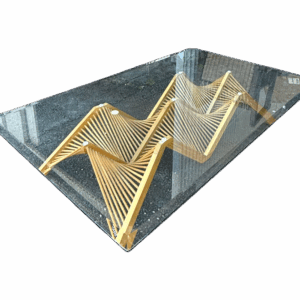 Mesa de Centro Moderna con Vidrio