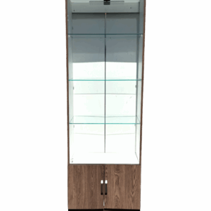 Vitrina iluminada vertical moderna
