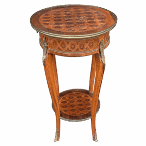 Mesa auxiliar redonda de madera