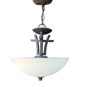 Lámpara colgante moderna vidrio opalino