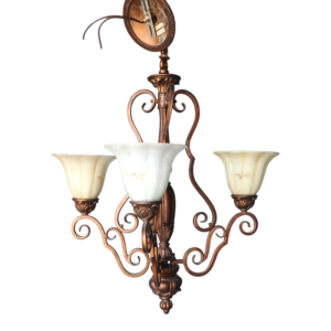 Lámpara colgante clásica tres luces