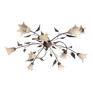 Lámpara de techo floral multi luces