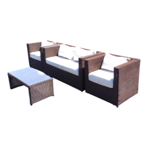 Juego de exterior tipo rattan moderno