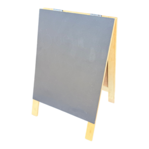 Pizarra decorativa de pie plegable