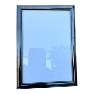 Portarretrato metálico moderno plateado