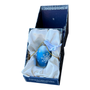 Esfera navideña decorativa azul con caja (copia)