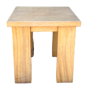 Mesa auxiliar madera natural compacta
