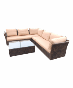 Sofá en L con mesa ratona