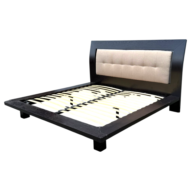 Cama King Moderna Tapizada Negra - Imagen 5