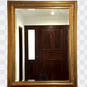 Espejo Decorativo con Marco Dorado